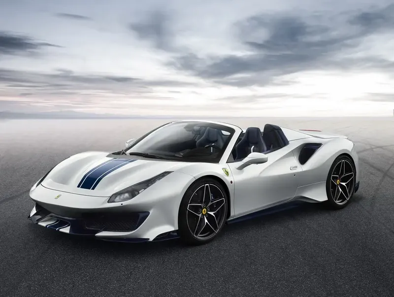 Ferrari 488 Pista 2018, открытый кузов, 1 поколение (08.2018 - 08.2019)