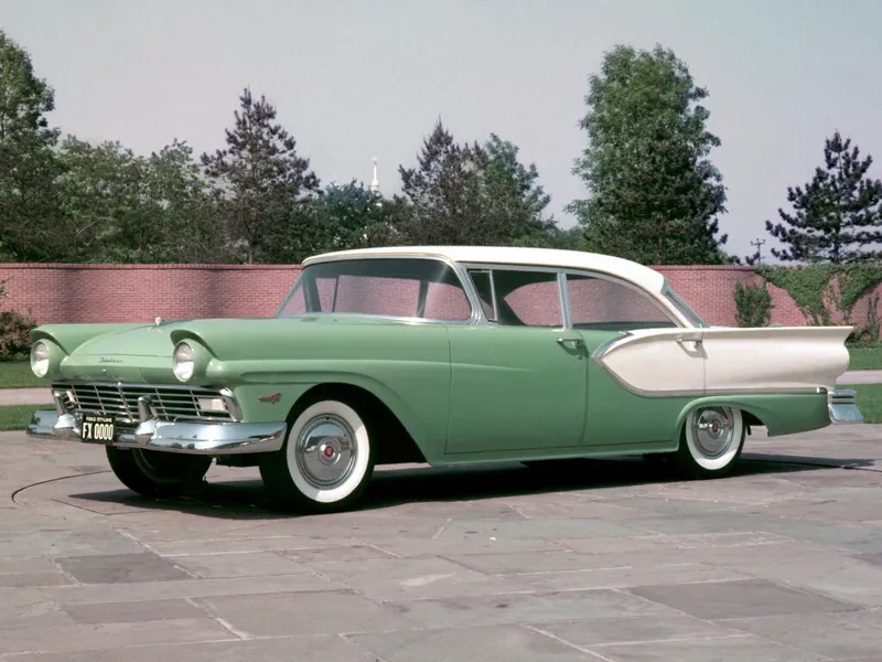 Ford Fairlane 1956, седан, 2 поколение (10.1956 - 11.1957)