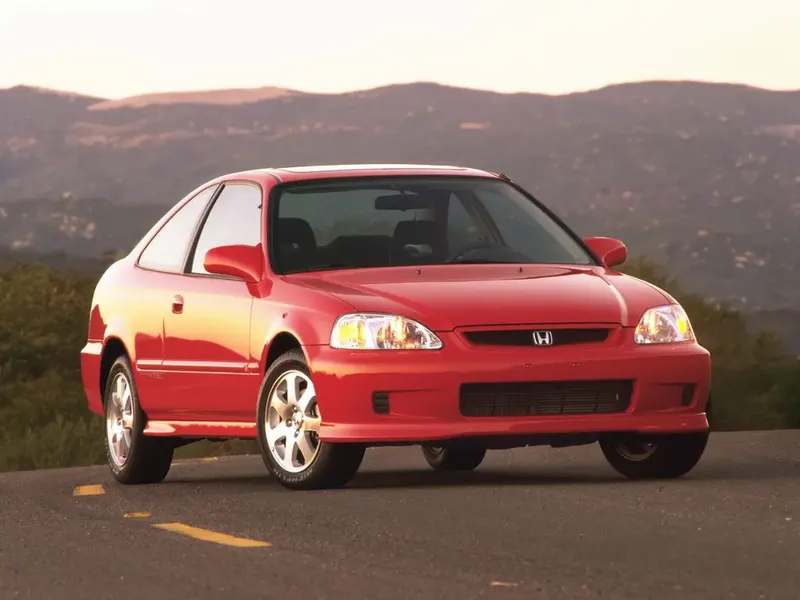 Honda Civic рестайлинг 1998, купе, 6 поколение, EJ (02.1998 - 01.2001)