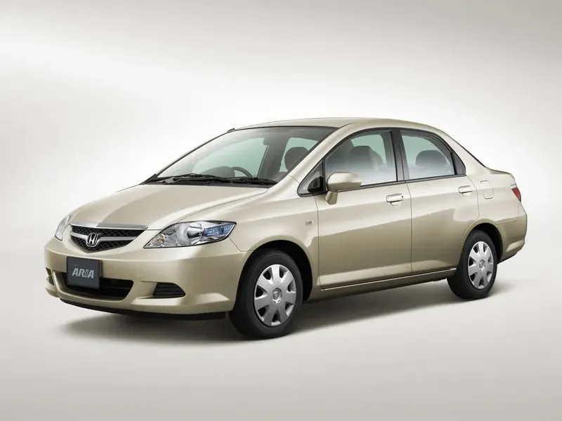 Honda Fit Aria рестайлинг 2005, седан, 1 поколение (10.2005 - 01.2009)