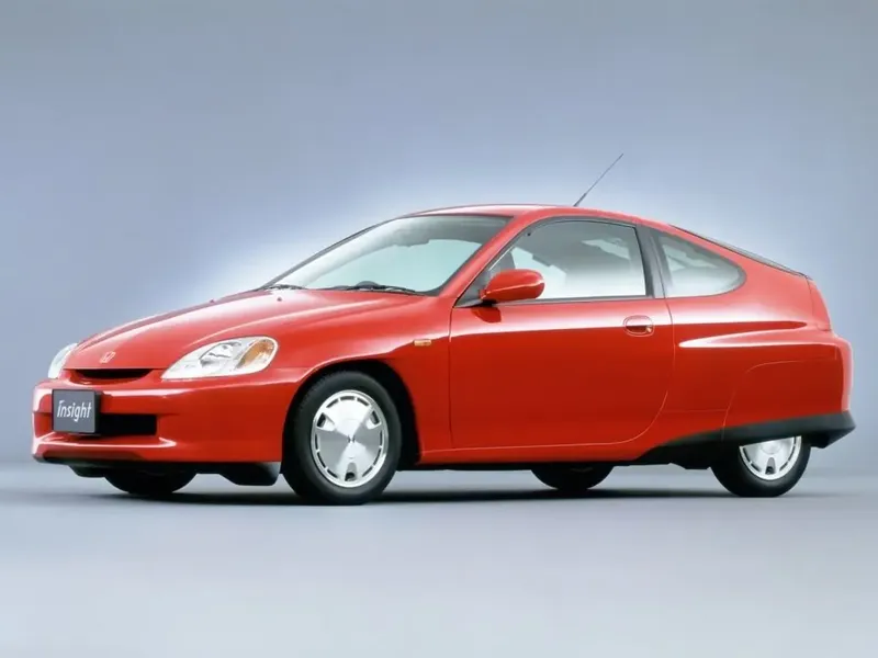 Honda Insight 1999, хэтчбек 3 дв., 1 поколение, ZE1 (09.1999 - 06.2006)