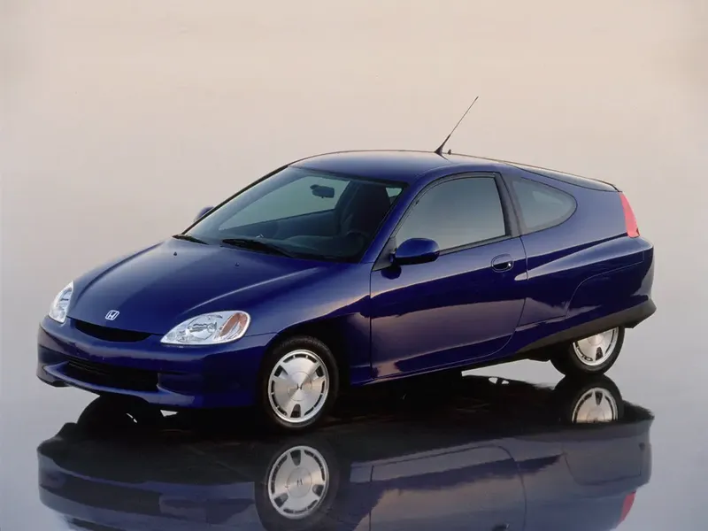 Honda Insight 1999, хэтчбек 3 дв., 1 поколение, ZE1 (09.1999 - 01.2006)