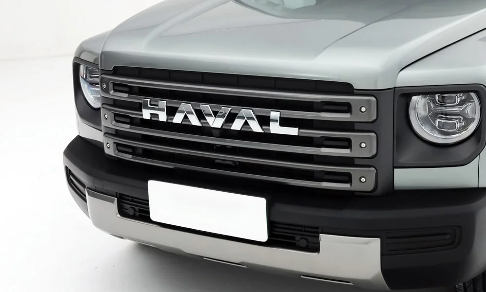 Фото Haval Raptor (2024) — решётка радиатора. Рисунок решётки: сетка, ламели или глухая панель у электроверсий Haval Raptor (2024) — решётка радиатора