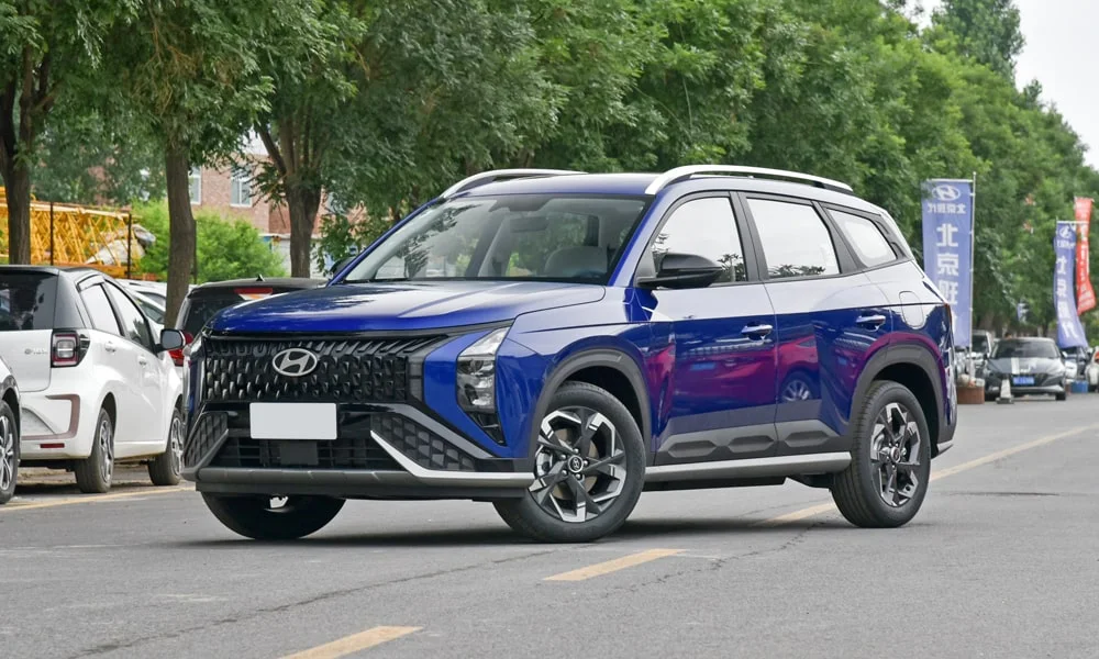 Фото Hyundai ix35 — вид спереди, фото 3. Оптика, решётка и бампер — первое впечатление о модели Hyundai ix35 — вид спереди, фото 3