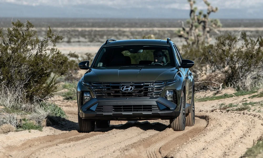 Фото Hyundai Tucson (2024) — вид спереди, фото 9. Оптика, решётка и бампер — первое впечатление о модели Hyundai Tucson (2024) — вид спереди, фото 9