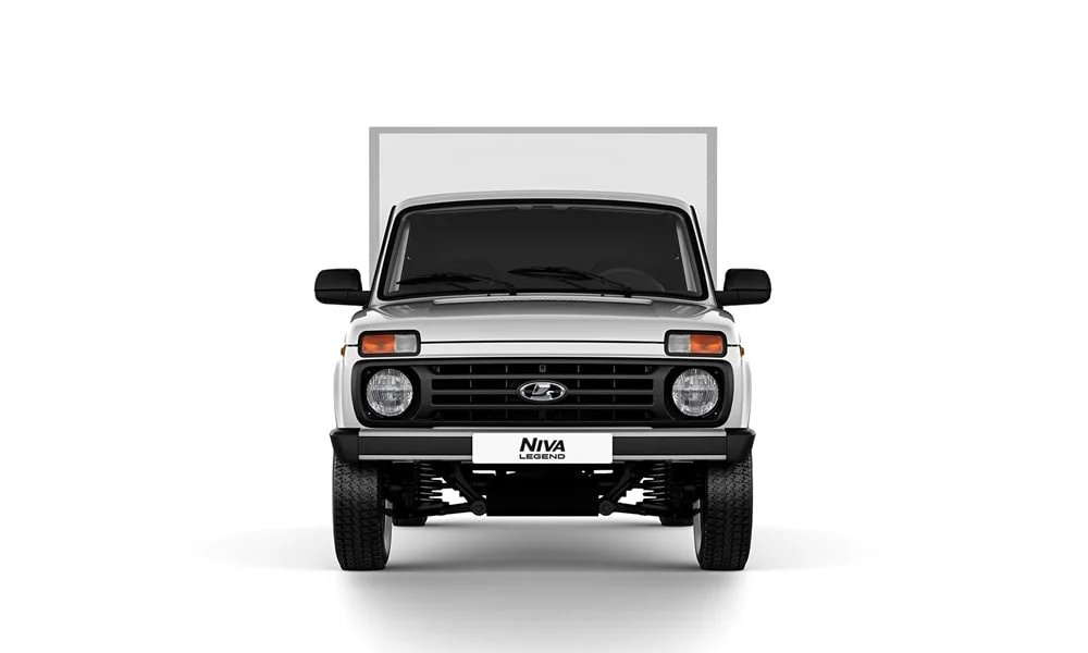 Фото LADA Niva Legend Фургон — вид спереди, фото 3. Оптика, решётка и бампер — первое впечатление о модели LADA Niva Legend Фургон — вид спереди, фото 3