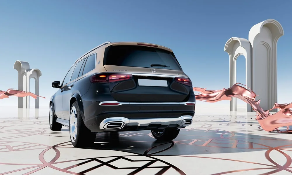 Mercedes-Benz GLS Maybach (2024) — вид сзади, фото 2