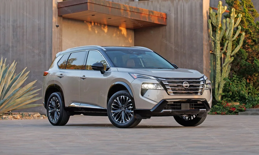 Nissan X-Trail (2024) — вид спереди, фото 3