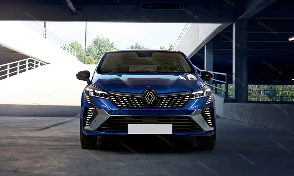 Фото Renault Clio RS — вид спереди, фото 6. Оптика, решётка и бампер — первое впечатление о модели. Дневные ходовые огни включаются автоматически с запуском Renault Clio RS — вид спереди, фото 6