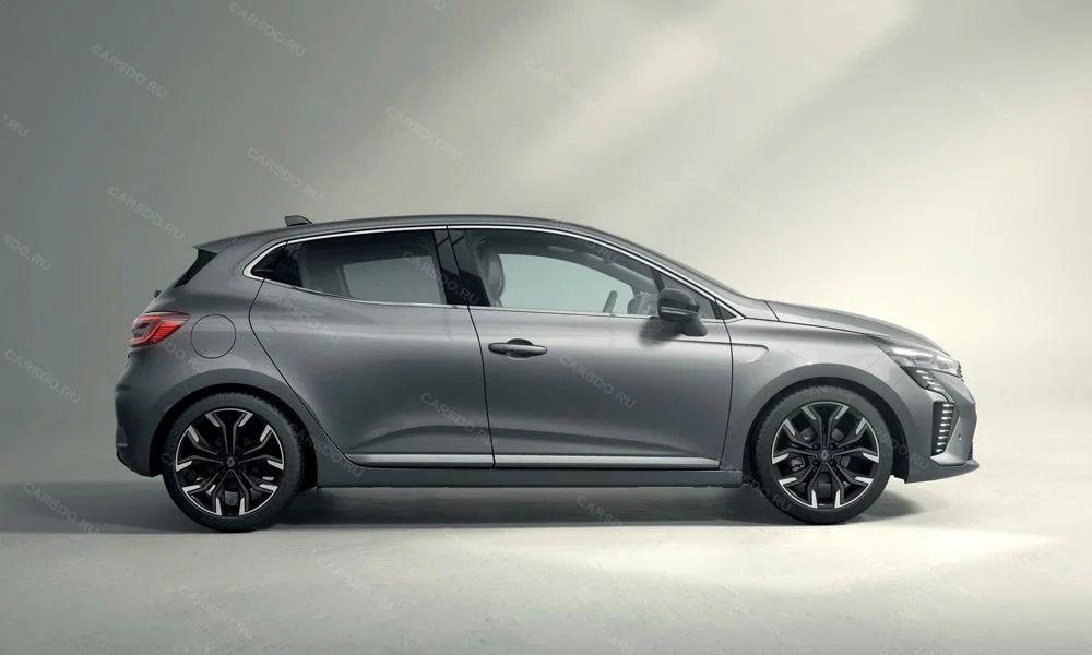 Фото Renault Clio RS — вид сбоку, фото 4. Профиль кузова: колёсная база, свесы и линия остекления Renault Clio RS — вид сбоку, фото 4
