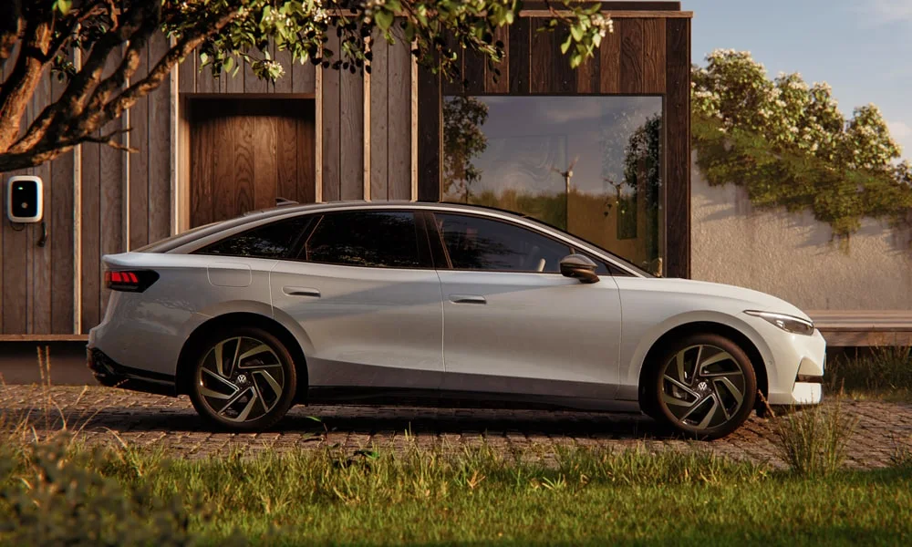 Volkswagen ID 7 (2024) — вид сбоку, фото 2